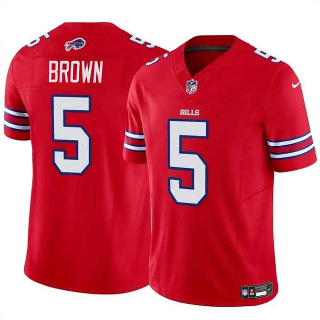 Men & Women & Youth Buffalo Bills #5 Anthony Brown Red 2024 F.U.S.E. Vapor Untouchable Limited Football Stitched Jersey